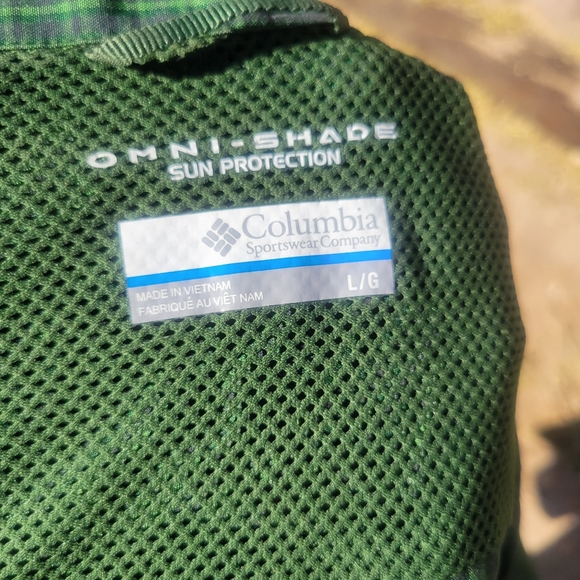 Omni Shade Sun Protection Green Plaid Shirt - Picture 2 of 4